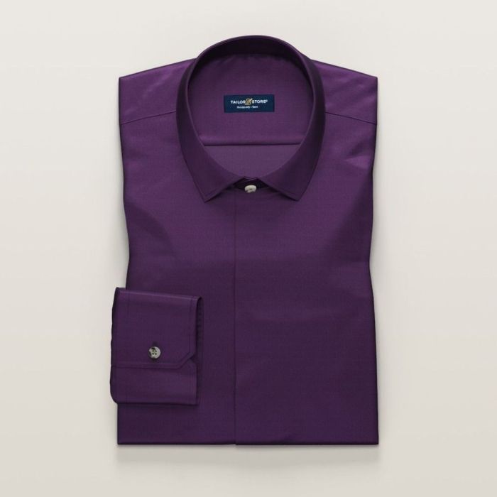 Purple dress shirt for women