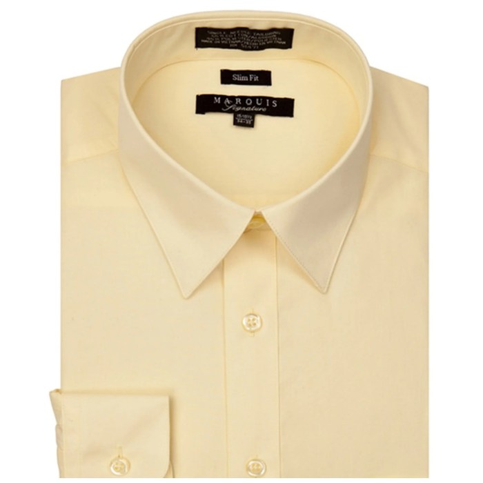 Yellow dress shirt mens