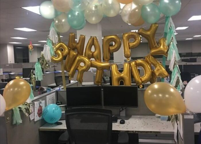 How to decorate boss's office for birthday