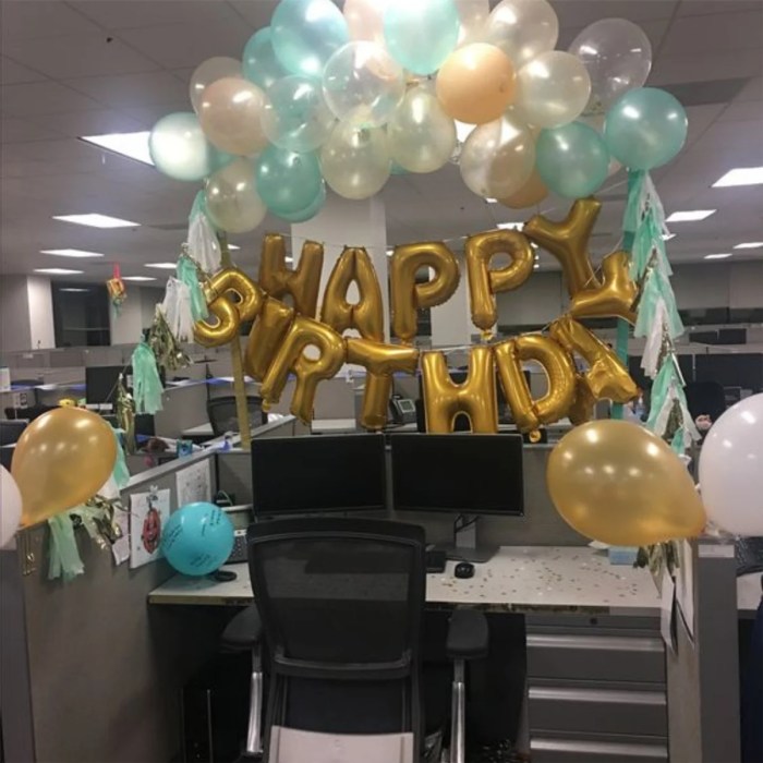 How to decorate boss's office for birthday