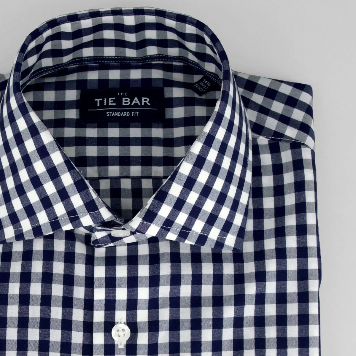 Gingham dress shirt men