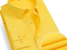 Yellow dress shirt mens