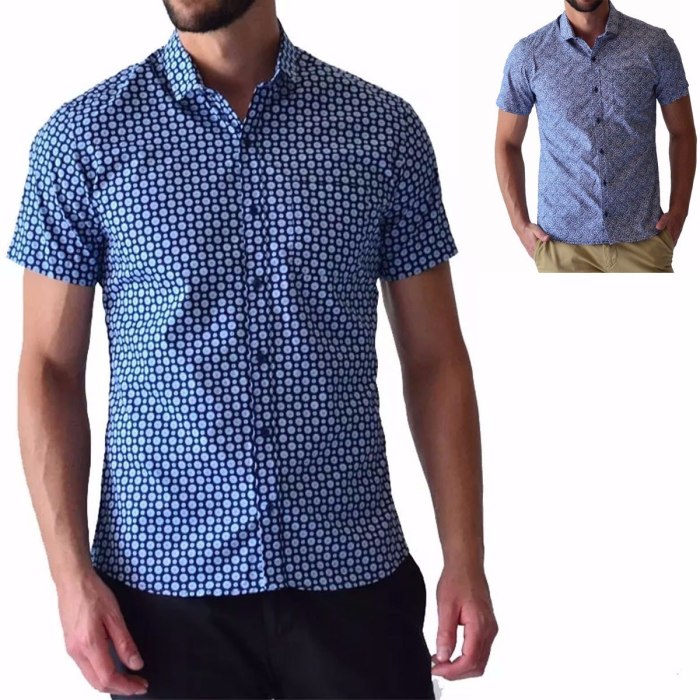 Dress shirt mens short sleeve button up