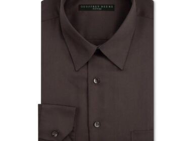 Dark brown mens dress shirt