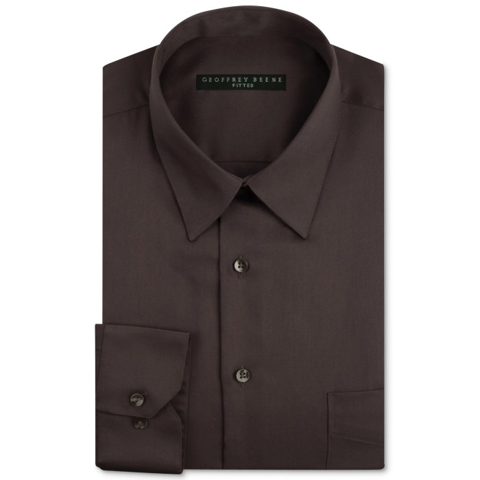 Dark brown mens dress shirt