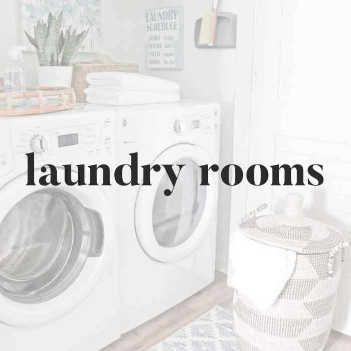 How to decorate a laundry room