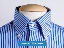 Men's dress shirts point collar