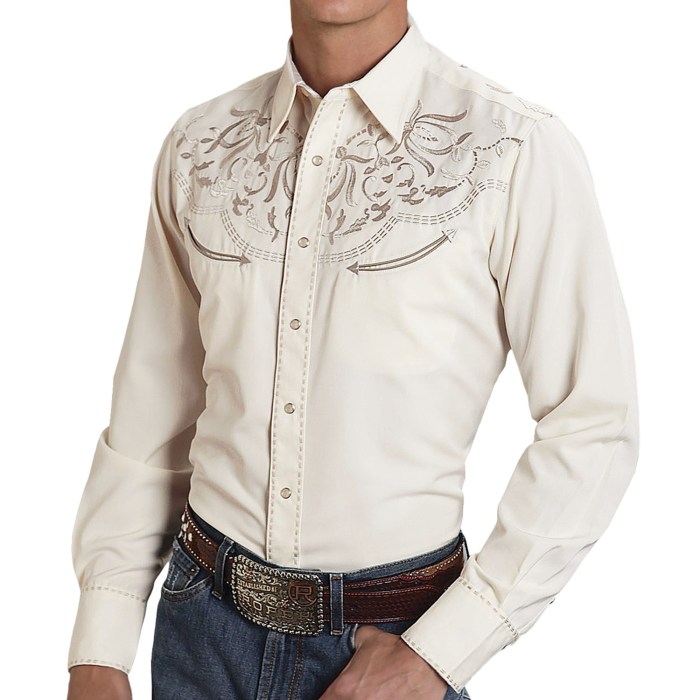 Embroidered dress shirts for men