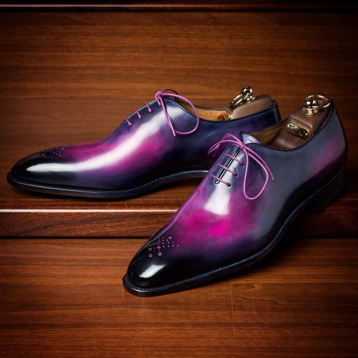 Purple dress shoes men