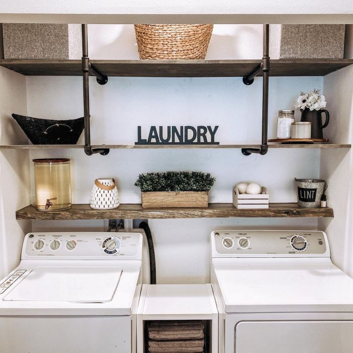 How to decorate a laundry room